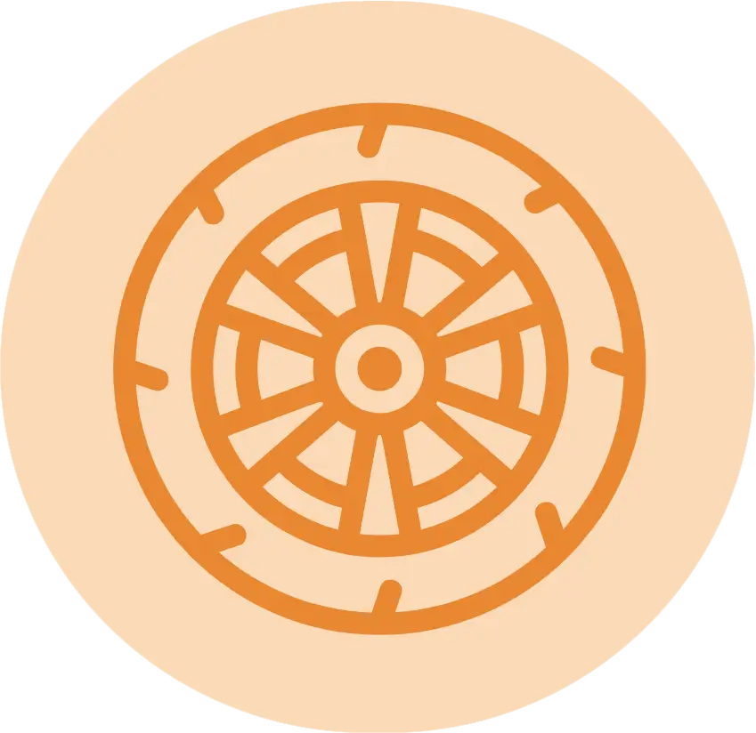 Symbol für Rund-ums-Rad Service